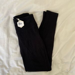 Pink Blush maternity black leggings